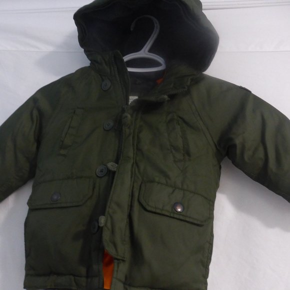 BABY GAP jacket hooded jacket with fleece lining